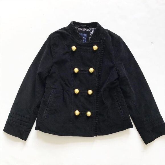 Gap kids black corduroy band jacket EUC M(8Y) - Picture 1 of 6